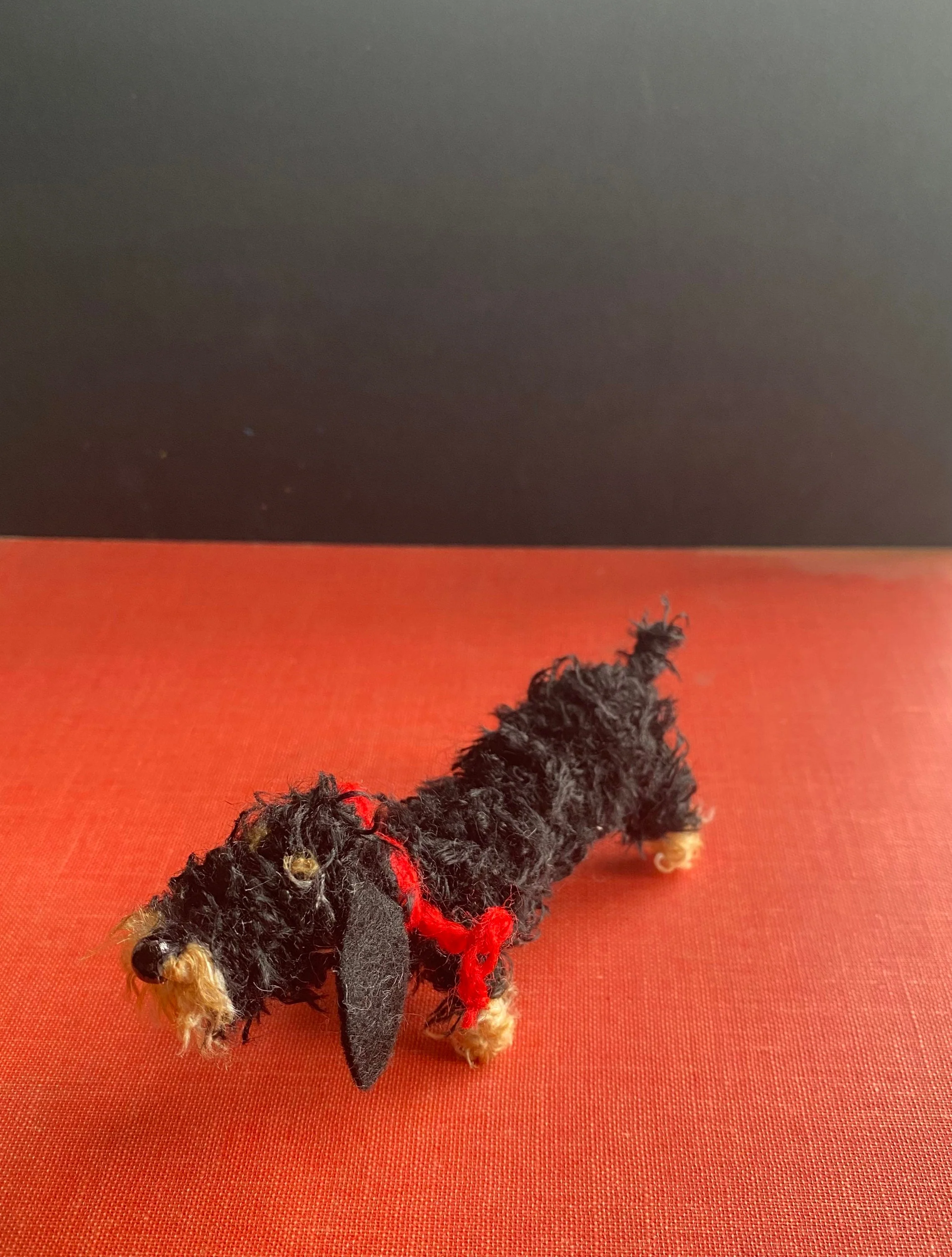 Wire haired Black and Tan Dachshund dog decoration - Image 4
